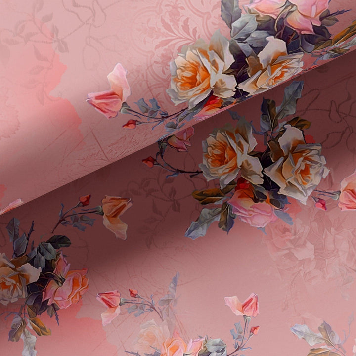 Pixel Floral HD Digital Printed Fabric - FAB VOGUE Studio®