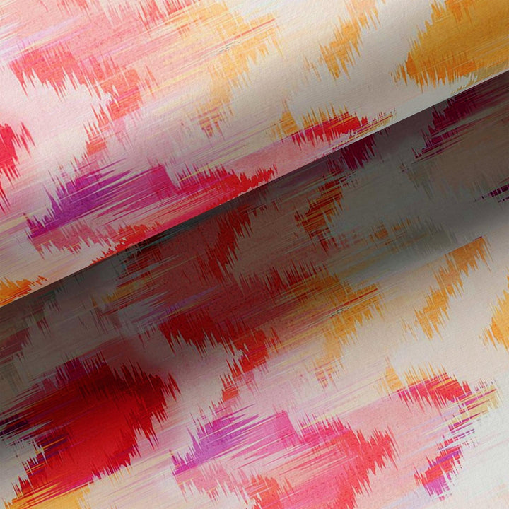 Beautiful Multi-Color Leheriya Digital Printed Fabric - FAB VOGUE Studio®
