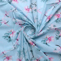 Blue Floral Digital Printed Fabric – js 0 0ta05260blue 110 blue floral digital printed fabric 1