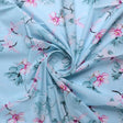 Blue Floral Digital Printed Fabric – js 0 0ta05260blue 110 blue floral digital printed fabric 1