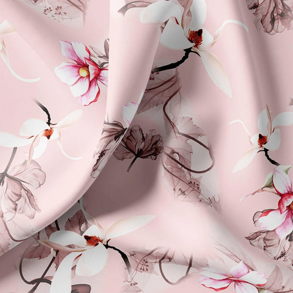 Pink Floral Digital Printed Fabric – js 0 0ta05260pink 110 pink floral digital printed fabric 1