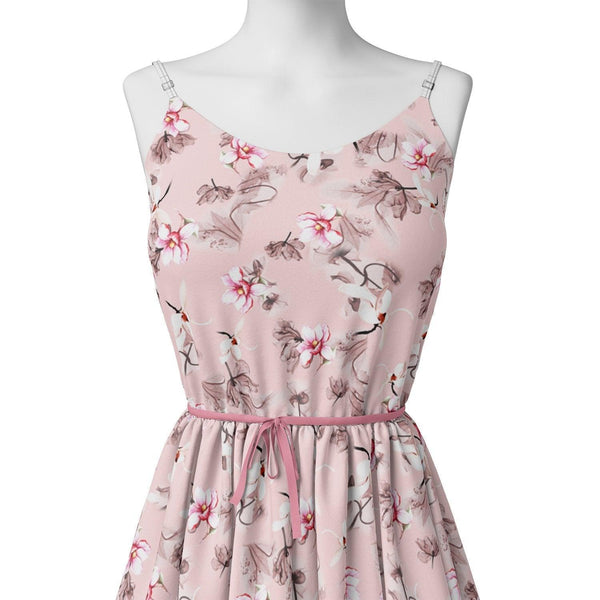 Pink Floral Digital Printed Fabric – js 0 0ta05260pink 110 pink floral digital printed fabric 2 - alternate view