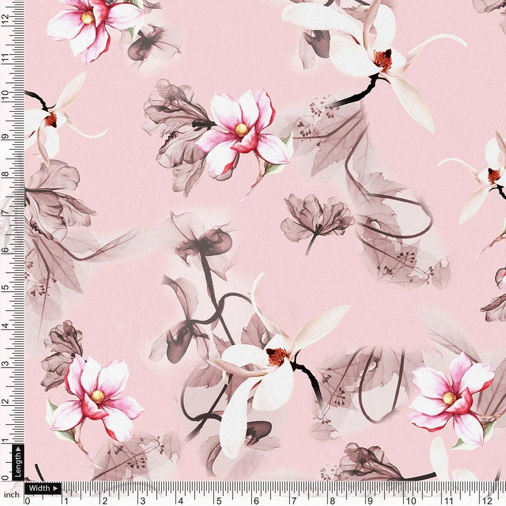 Pink Floral Digital Printed Fabric – js 0 0ta05260pink 110 pink floral digital printed fabric 4