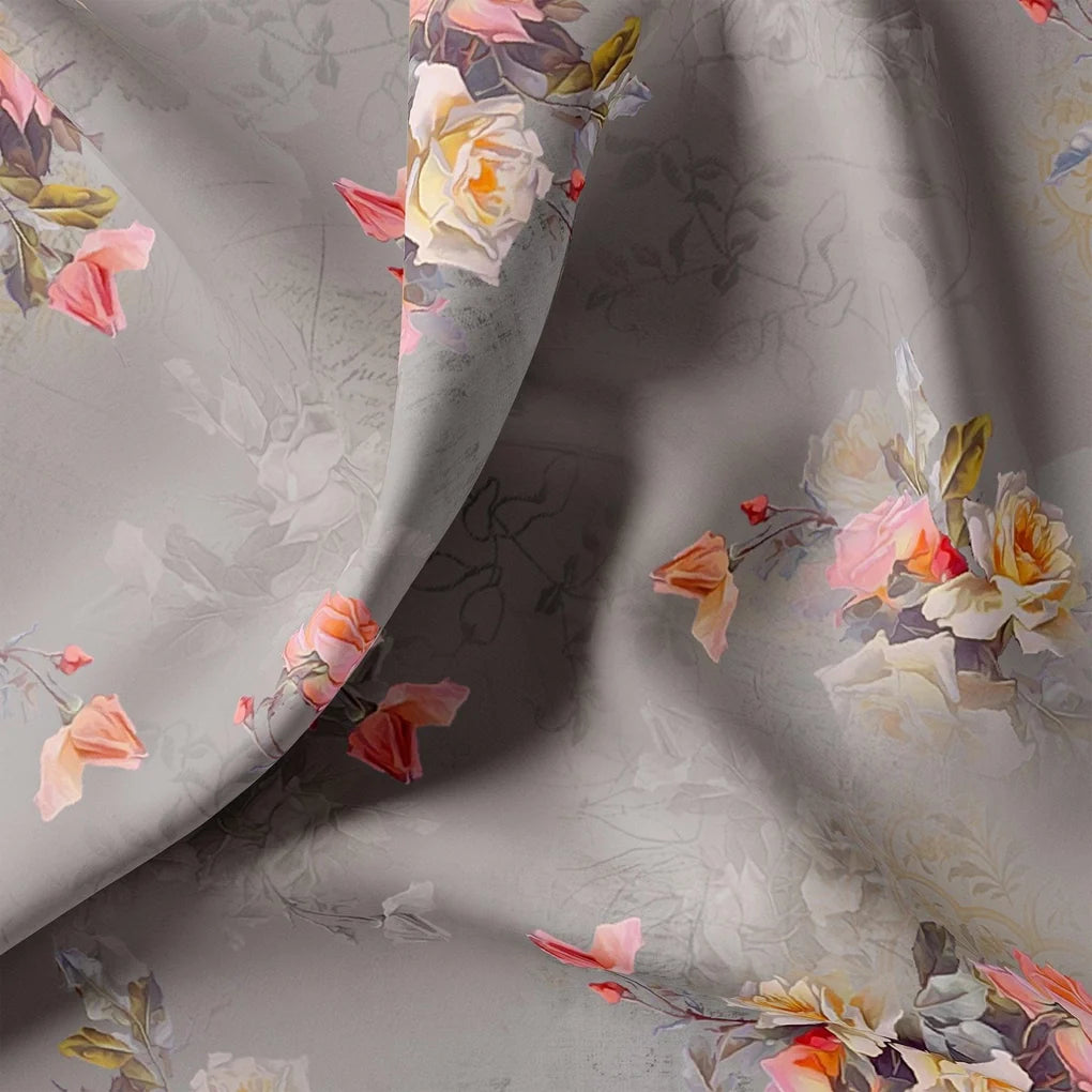 Pixel Floral Laying Over Grey Digital Printed Fabric – js 0 0ta06804p1 110 pixel floral laying over grey digital printed fabric 1