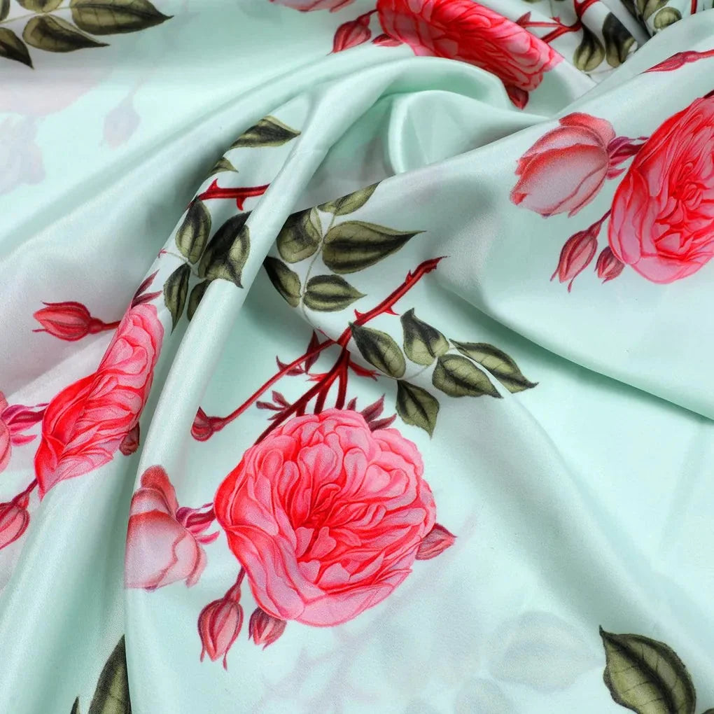 Red Rose Laying on Pista Base Digital Printed Fabric – js 0 0ta07107p14 110 red rose laying on pista base digital printed fabric 3