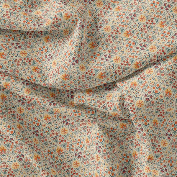 Multi Colour Of Flower Harlequin Digital Printed Fabric – js 0 ma01113 110 multi colour of flower harlequin digital printed fabric 2 - alternate view