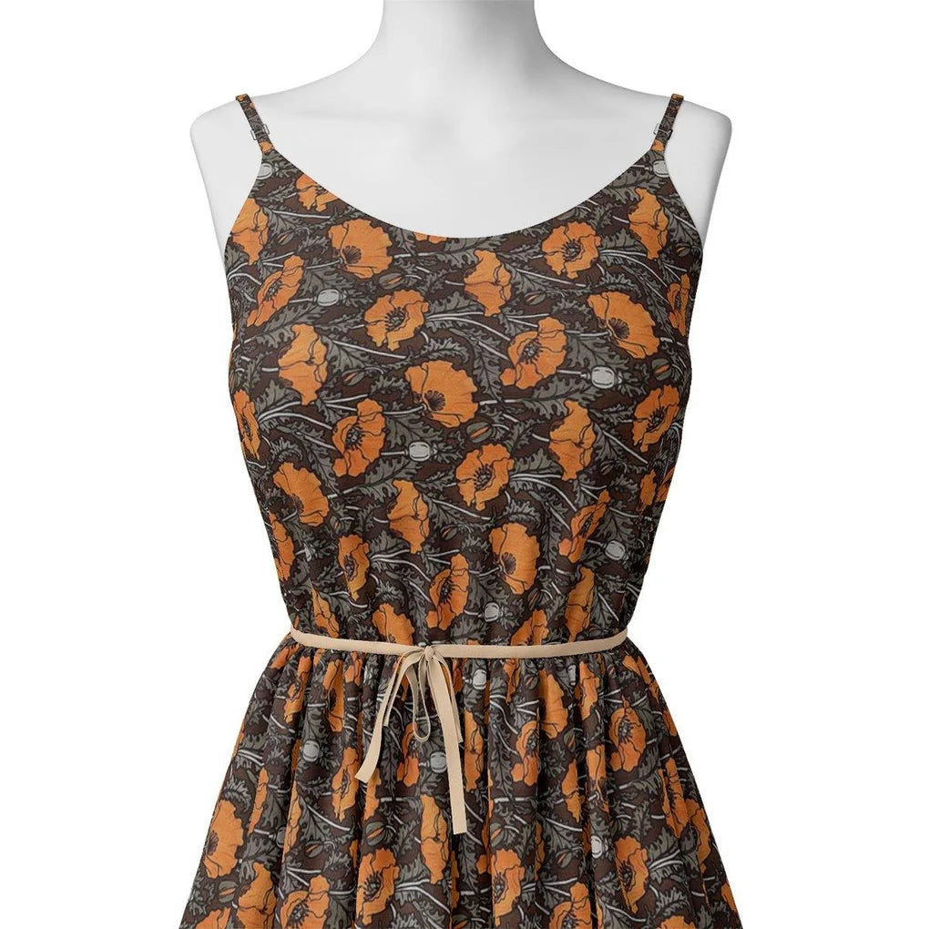 Elegant Orange Flower Motif Digital Printed Fabric – js 0 ma0116 110 elegant orange flower motif digital printed fabric 2