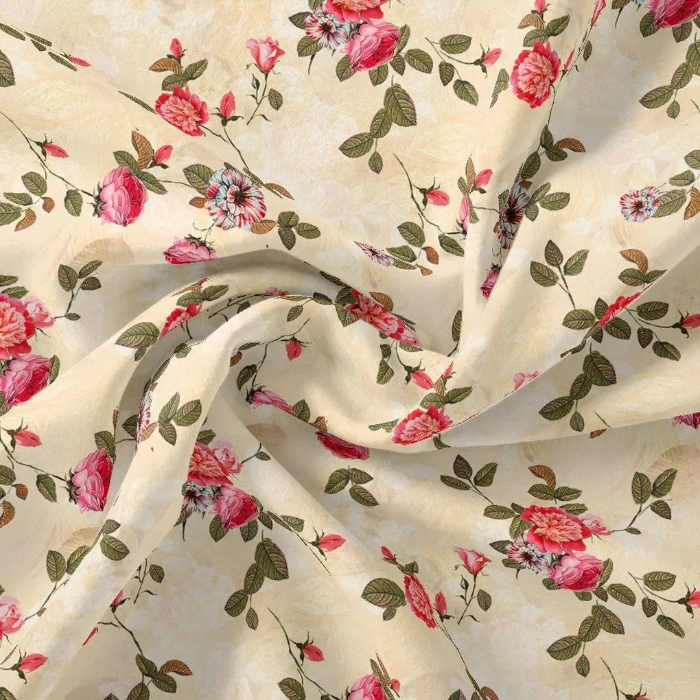 Classic Poppy Flower Digital Printed Fabric – js 0 ma012217 110 classic poppy flower digital printed fabric 1