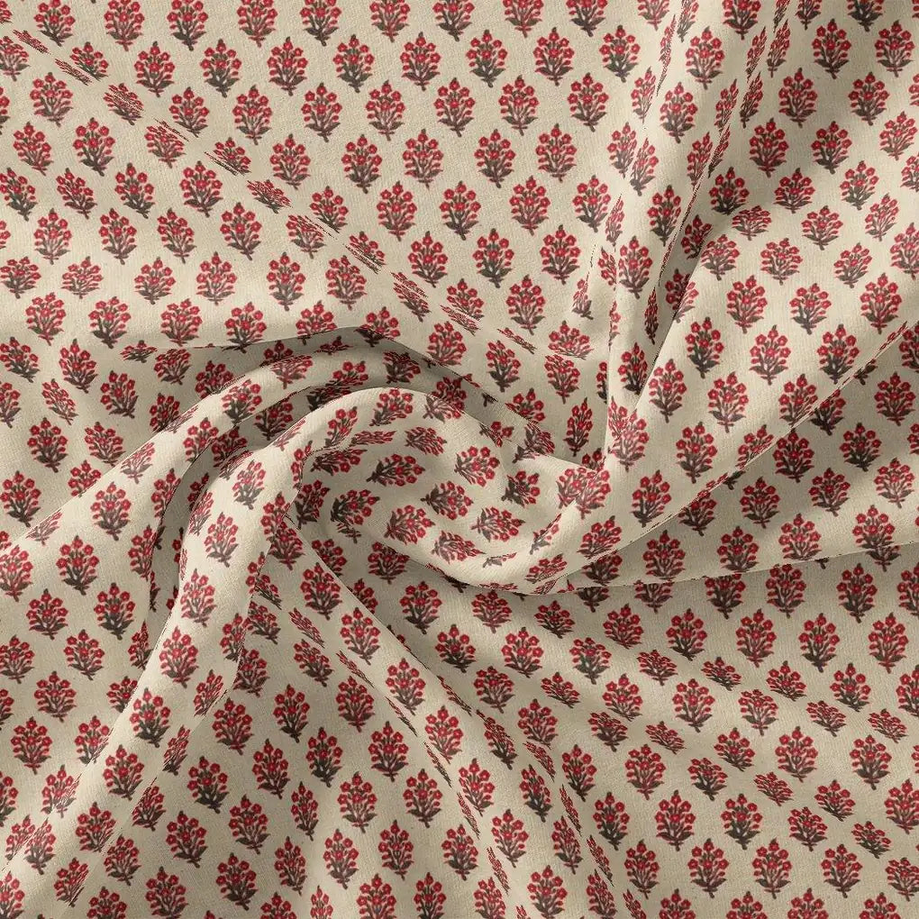 Red Flower Motif Block Digital Printed Fabric – js 0 ma012675 110 red flower motif block digital printed fabric 3
