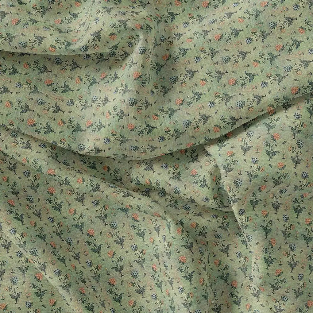 Beautiful Green Seamless Motif Flower Digital Printed Fabric – js 0 ma0128 110 beautiful green seamless motif flower digital printed fabric 3