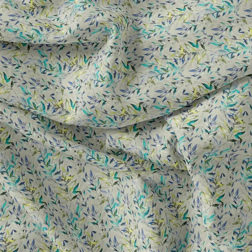 Green And Bluish Leaves Motif Digital Printed Fabric – js 0 ma013650 110 green and bluish leaves motif digital printed fabric 3