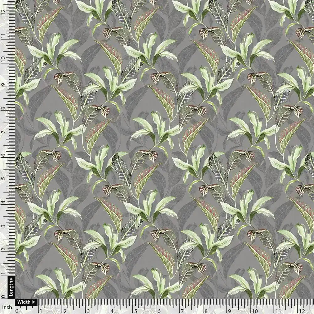 Pista Flower On Grey Digital Printed Fabric  - Japan Satin – js 0 ma013654 110 pista flower on grey digital printed fabric japan satin 4
