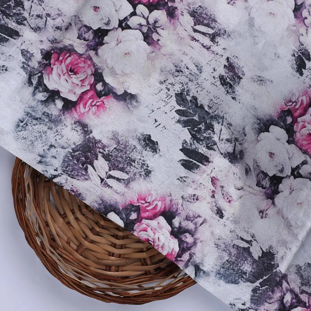 Vintage Floral Art Collection Digital Printed Fabric - Japan Satin – js 0 ma015211 110 vintage floral art collection digital printed fabric japan satin 2