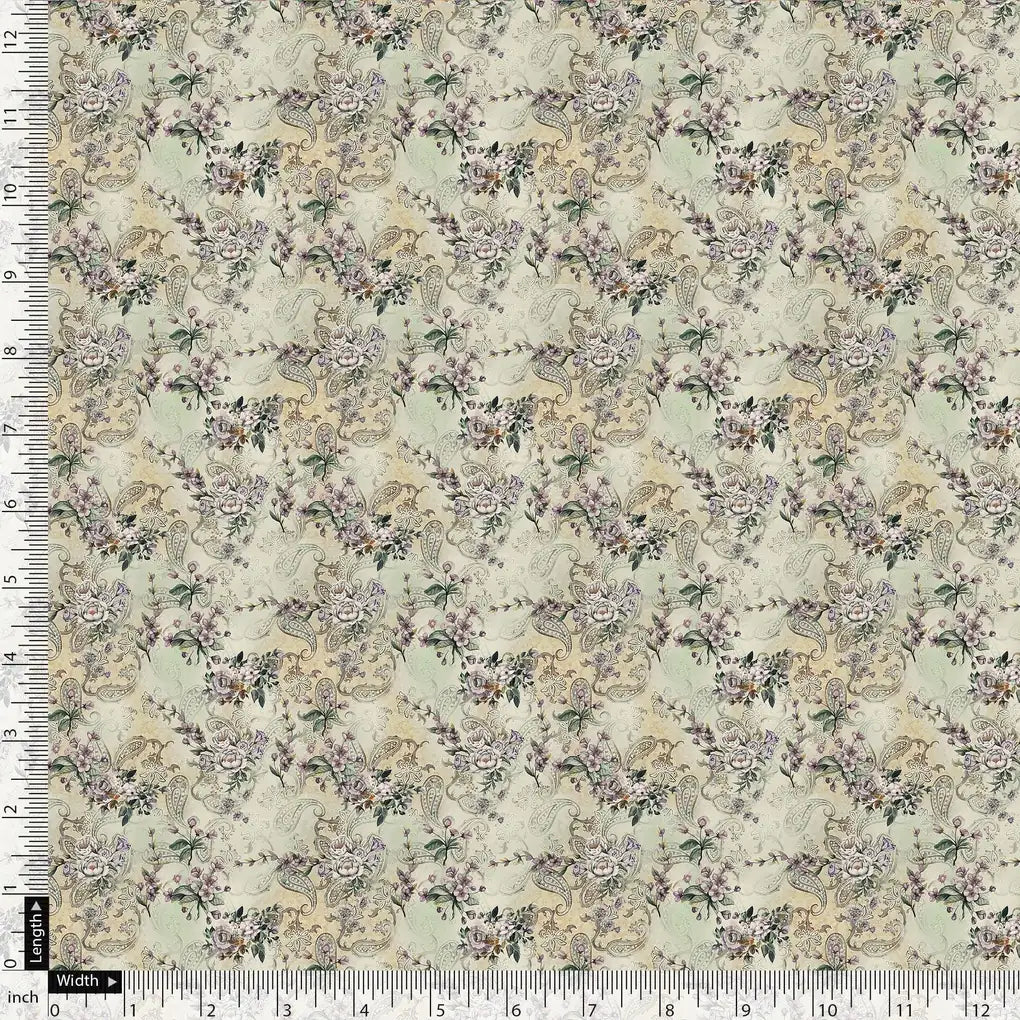 Tiny Border Paisley With Green Leaves Digital Printed Fabric – js 0 ma015570 110 tiny border paisley with green leaves digital printed fabric 5