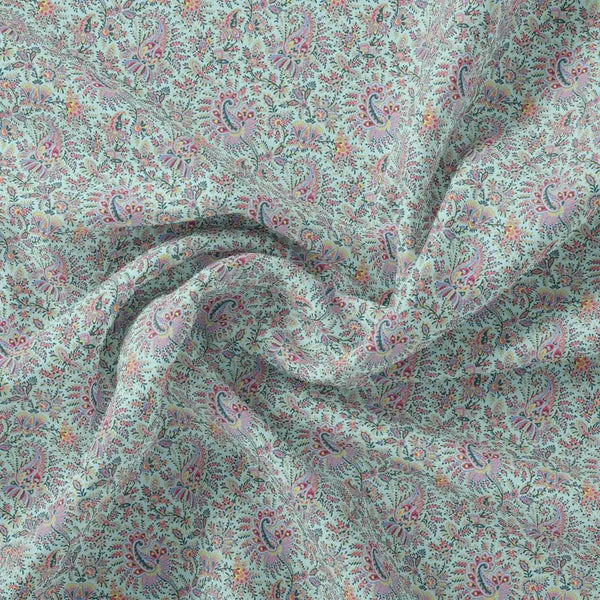 Tiny Western Leaves With Flower Digital Printed Fabric – js 0 ma015574 110 tiny western leaves with flower digital printed fabric 1
