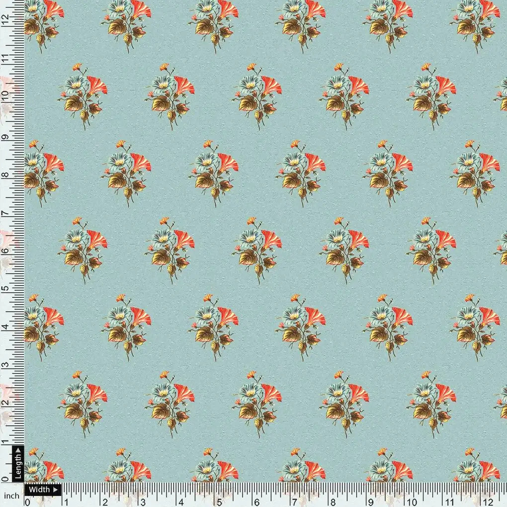 Vintage Flower Repeat Digital Printed Fabric – js 0 ma0156 110 vintage flower repeat digital printed fabric 4