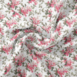 Tiny Daffodil Flower With Birch Leaves Digital Printed Fabric – js 0 ma016202 110 tiny daffodil flower with birch leaves digital printed fabric 1