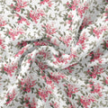 Tiny Daffodil Flower With Birch Leaves Digital Printed Fabric – js 0 ma016202 110 tiny daffodil flower with birch leaves digital printed fabric 1
