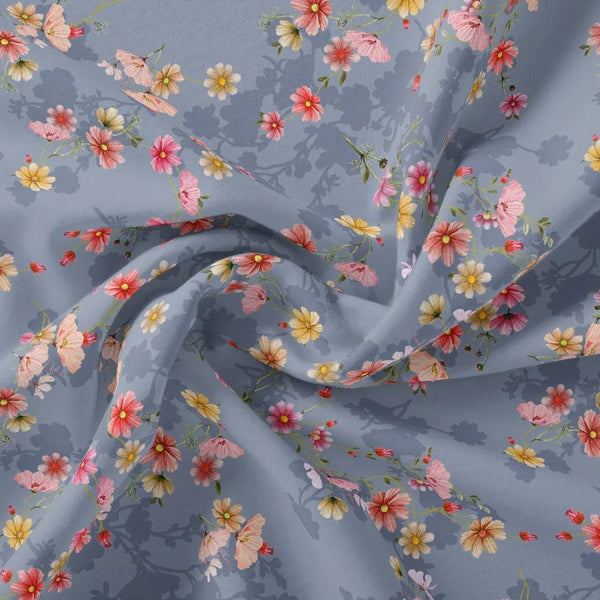 Colour Full Daisy With Spotted Background Digital Printed Fabric – js 0 ma016817 110 colour full daisy with spotted background digital printed fabric 1