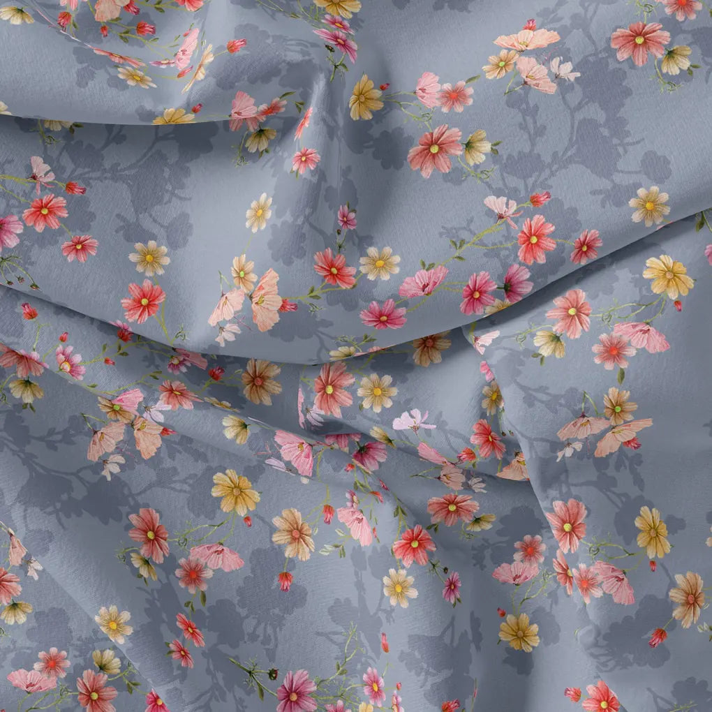 Colour Full Daisy With Spotted Background Digital Printed Fabric – js 0 ma016817 110 colour full daisy with spotted background digital printed fabric 3