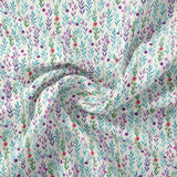 Tiny Multicolour Leaves With Tiny Flower Digital Printed Fabric - Japan Satin – js 0 ma017710 110 tiny multicolour leaves with tiny flower digital printed fabric japan satin 1