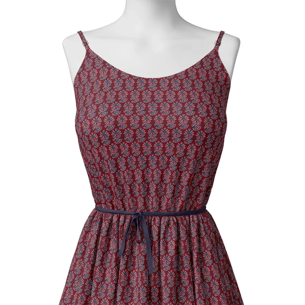 Decorative Flower Tree Redish Digital Printed Fabric – js 0 ma0182 110 decorative flower tree redish digital printed fabric 2