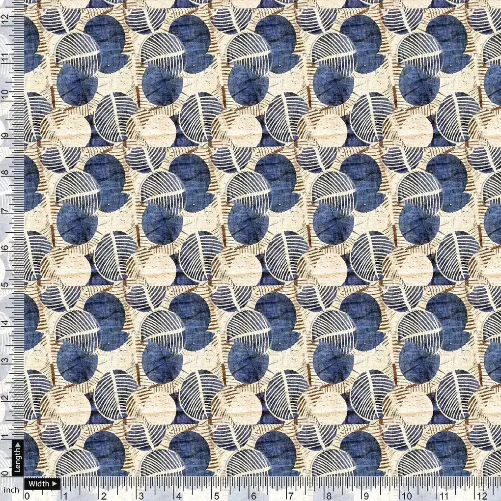 Stylized Round Leaf Digital Printed Fabric - Japan Satin – js 0 ma01977 110 stylized round leaf digital printed fabric japan satin 4