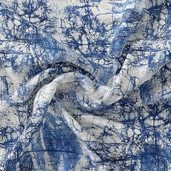 Blue Artistic Abstract Digital Printed Fabric – js 0 ma02278 110 blue artistic abstract digital printed fabric 1