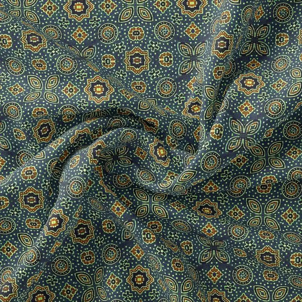 Stylized Medallion Motif Digital Printed Fabric – js 0 ma0250 110 stylized medallion motif digital printed fabric 3