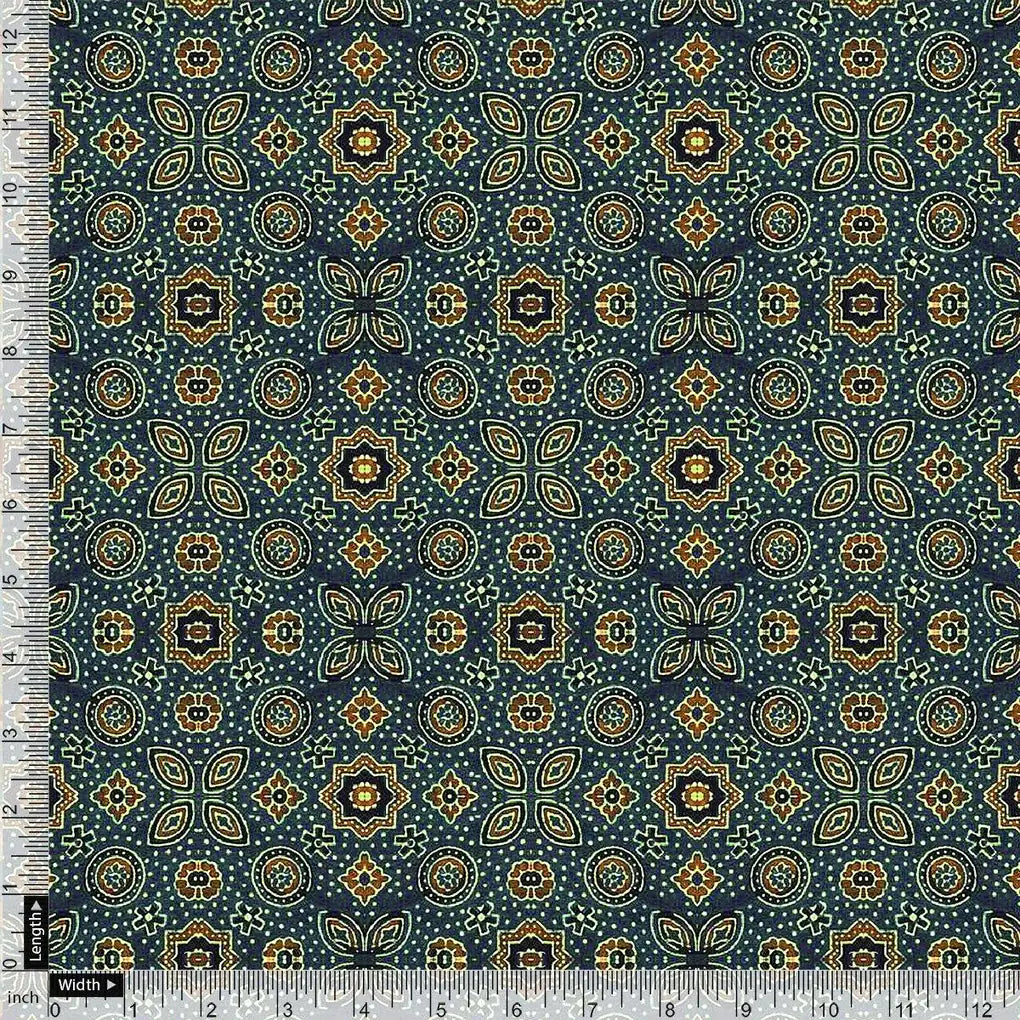Stylized Medallion Motif Digital Printed Fabric – js 0 ma0250 110 stylized medallion motif digital printed fabric 4