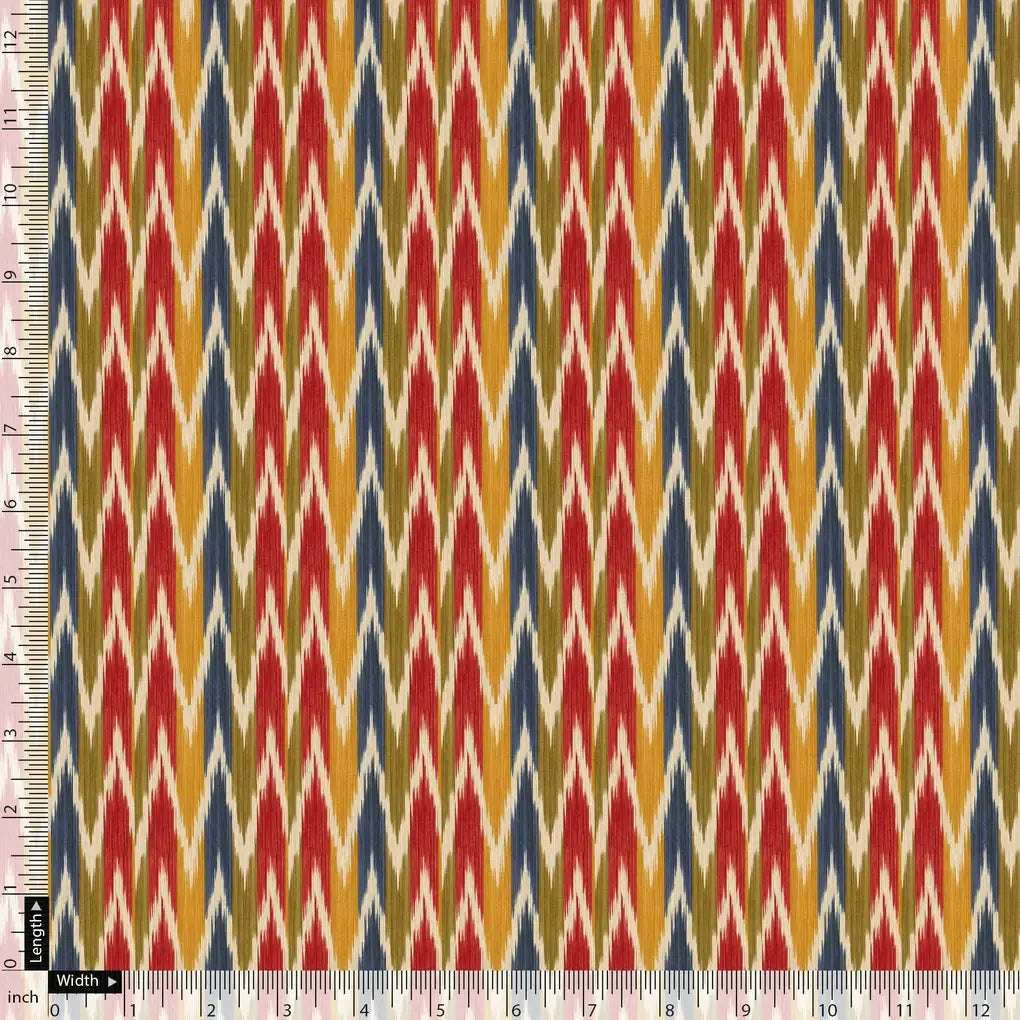 Beautiful Multicolour Ikat Digital Printed Fabric – js 0 ma02787 110 beautiful multicolour ikat digital printed fabric 5