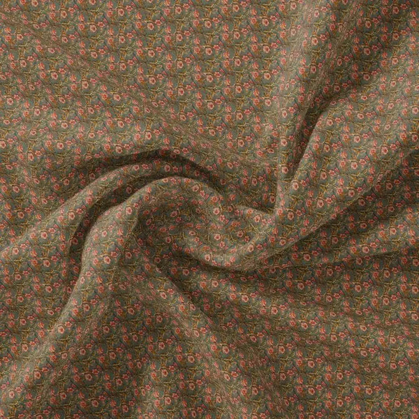 Tiny Golden Branch With Burnt Umber Roses Digital Printed Fabric – js 0 ma02821 110 tiny golden branch with burnt umber roses digital printed fabric 1