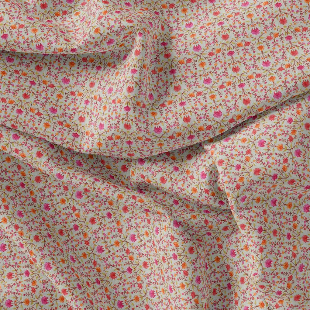 Art Nouveau Pink And Orange Flower Digital Printed Fabric – js 0 ma02948 110 art nouveau pink and orange flower digital printed fabric 4