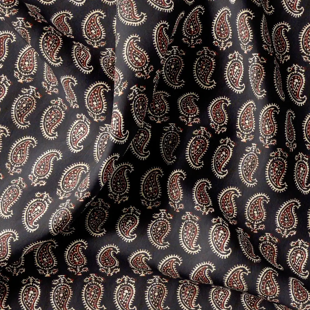 Paisley Seamless over Black Digital Printed Fabric – js 0 ma03067 110 paisley seamless over black digital printed fabric 1