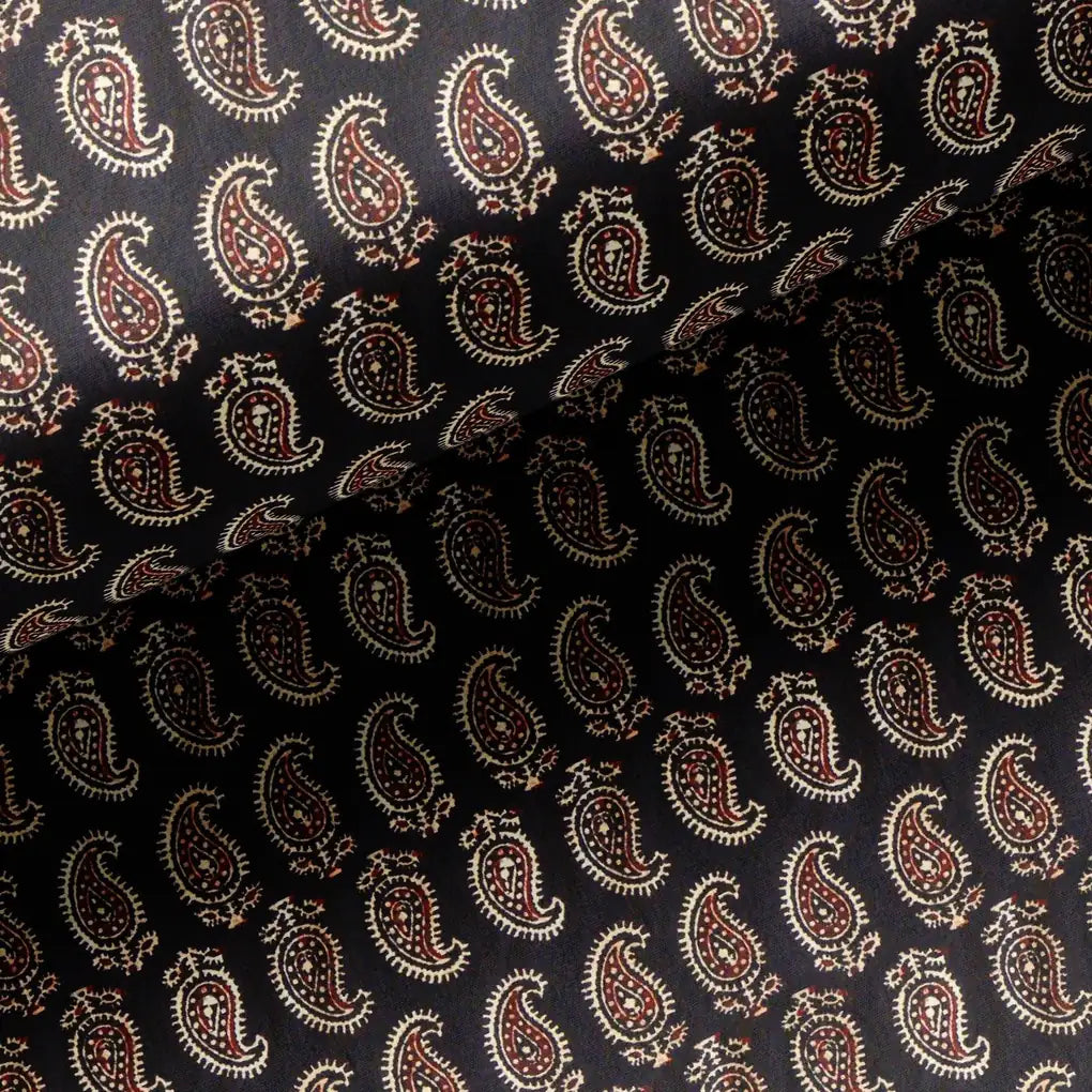 Paisley Seamless over Black Digital Printed Fabric – js 0 ma03067 110 paisley seamless over black digital printed fabric 3
