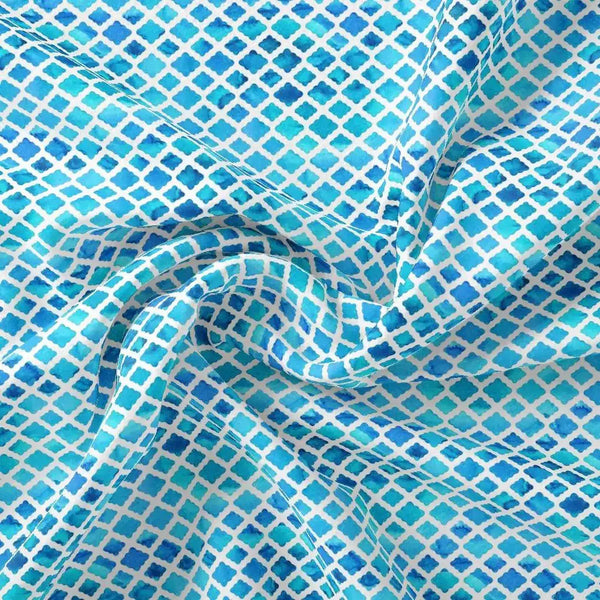 Blue Lattice Lovely Seamless Digital Printed Fabric – js 0 ma0314p3 110 blue lattice lovely seamless digital printed fabric 1