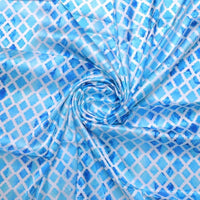 Blue Lattice Lovely Seamless Digital Printed Fabric - Japan Satin – js 0 ma0314p3 110 blue lattice lovely seamless digital printed fabric japan satin 1