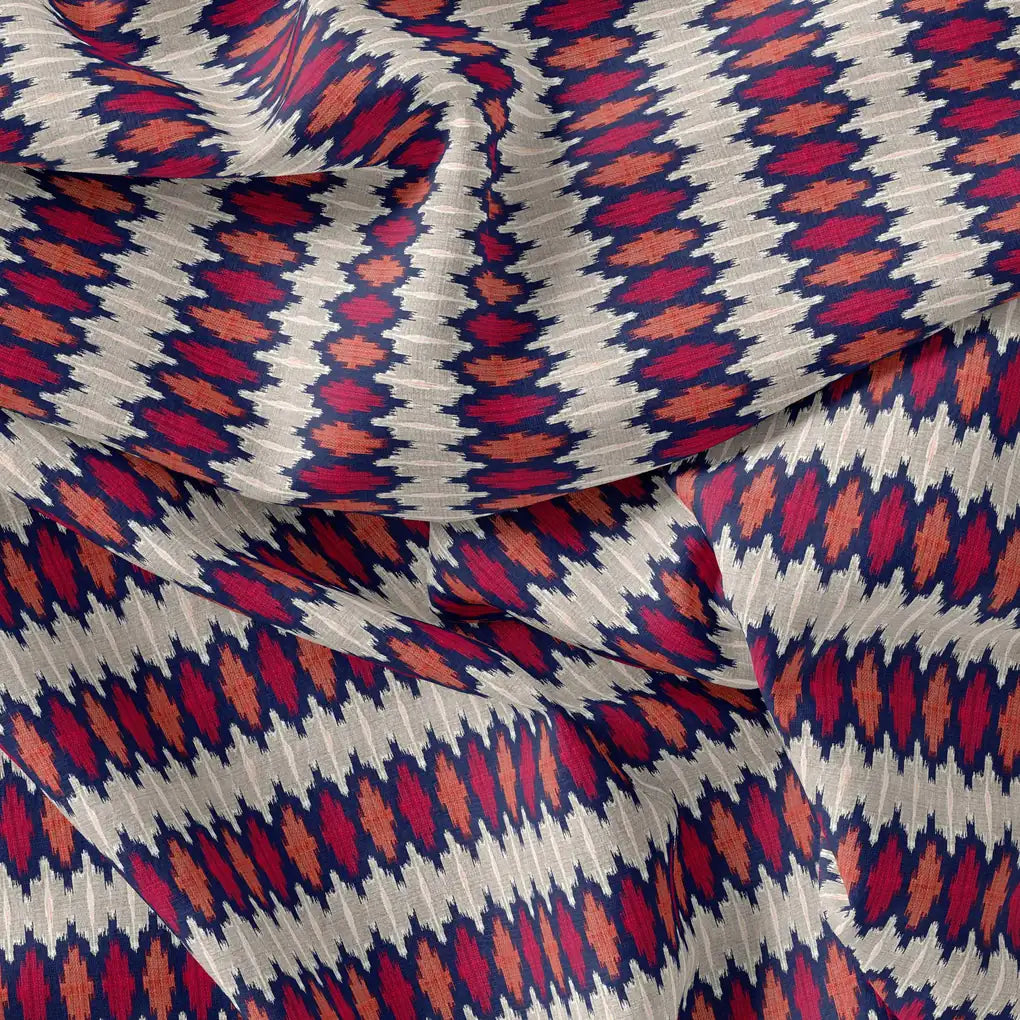 Morden Multicolour Ikat Repeat Digital Printed Fabric – js 0 ma03175 110 morden multicolour ikat repeat digital printed fabric 4