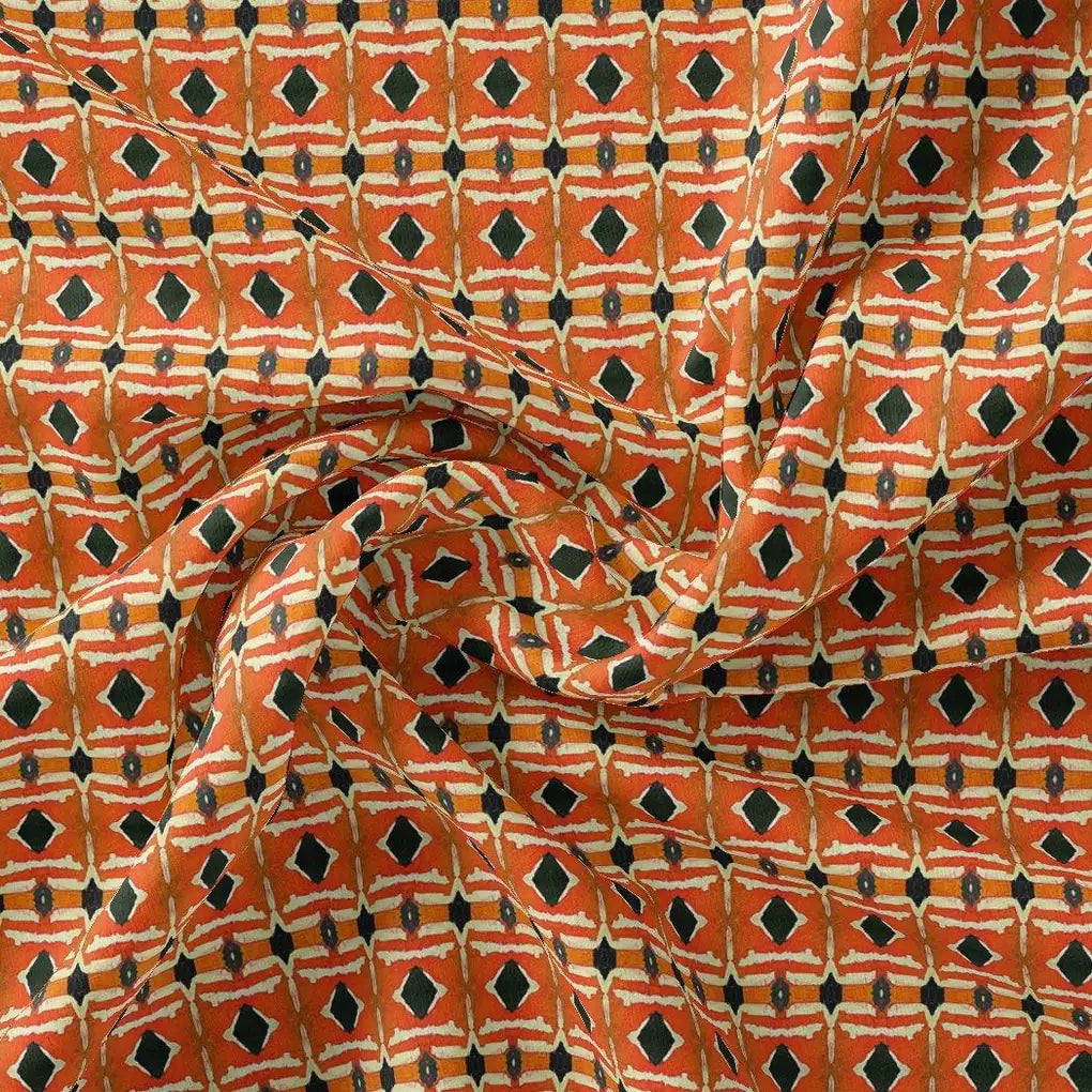 Orange Abstract Repeat Motif Digital Printed Fabric – js 0 ma03322p2 110 orange abstract repeat motif digital printed fabric 1