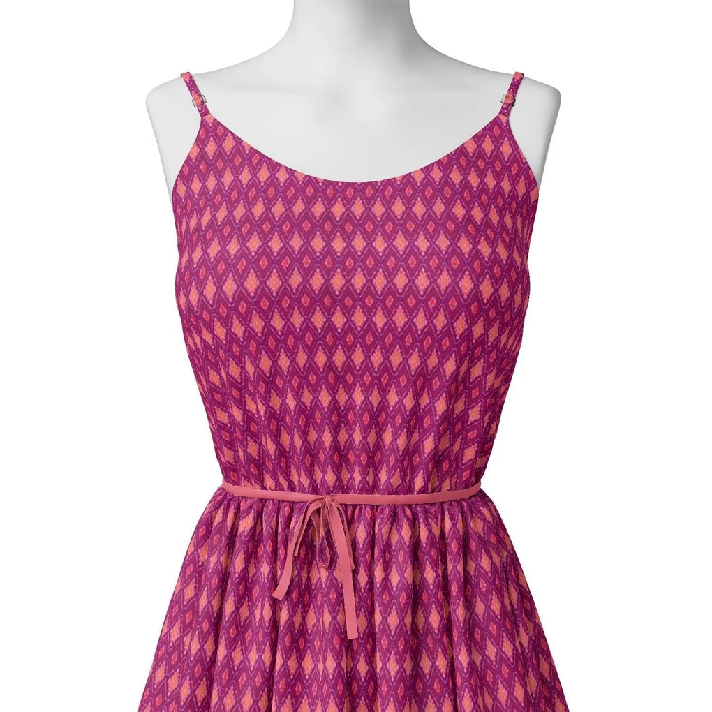 Classic Multi Pattern Ikat Pink Colour Digital Printed Fabric – js 0 ma03331 110 classic multi pattern ikat pink colour digital printed fabric 2