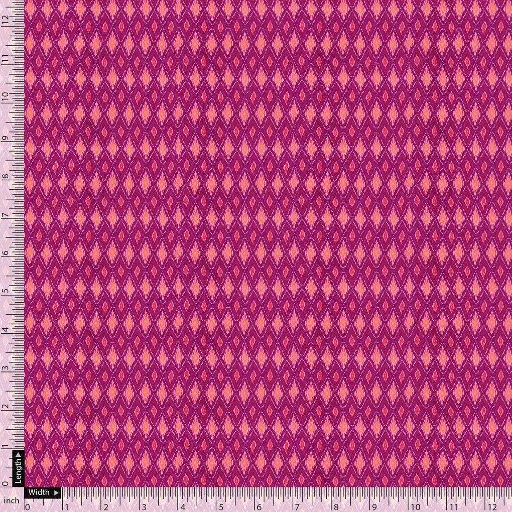 Classic Multi Pattern Ikat Pink Colour Digital Printed Fabric – js 0 ma03331 110 classic multi pattern ikat pink colour digital printed fabric 5