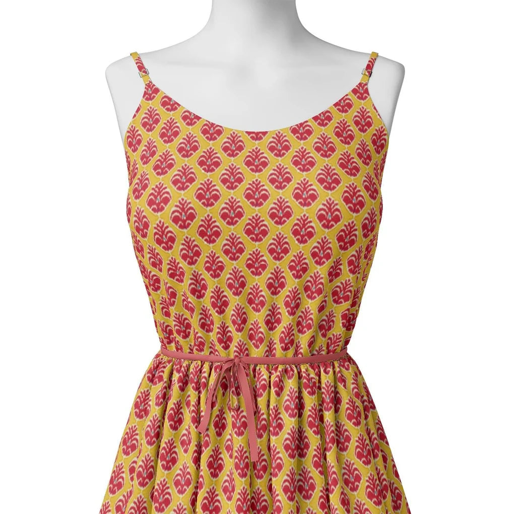 Stylish Red Fleur-de-lis Yellow Flower Digital Printed Fabric – js 0 ma03417 110 stylish red fleur de lis yellow flower digital printed fabric 2