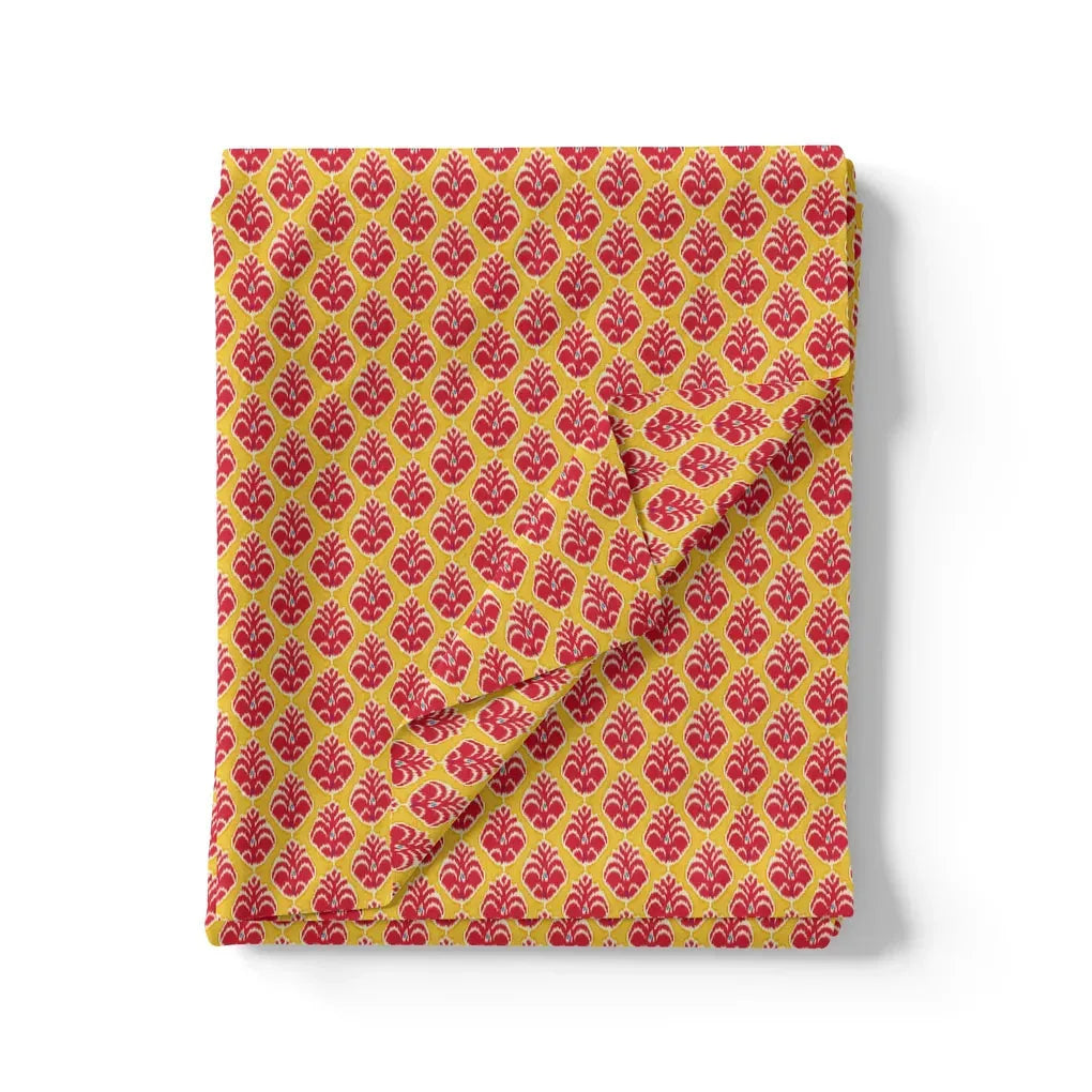 Stylish Red Fleur-de-lis Yellow Flower Digital Printed Fabric – js 0 ma03417 110 stylish red fleur de lis yellow flower digital printed fabric 3