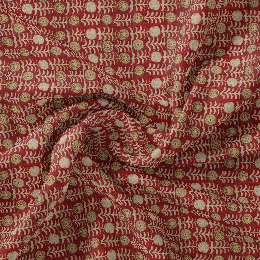 Vintage Sunflower Repeat Digital Printed Fabric - Japan Satin - FAB VOGUE Studio®