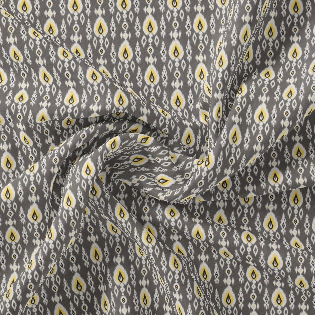Retro Drop Effects Seamless Digital Printed Fabric - Japan Satin - FAB VOGUE Studio®