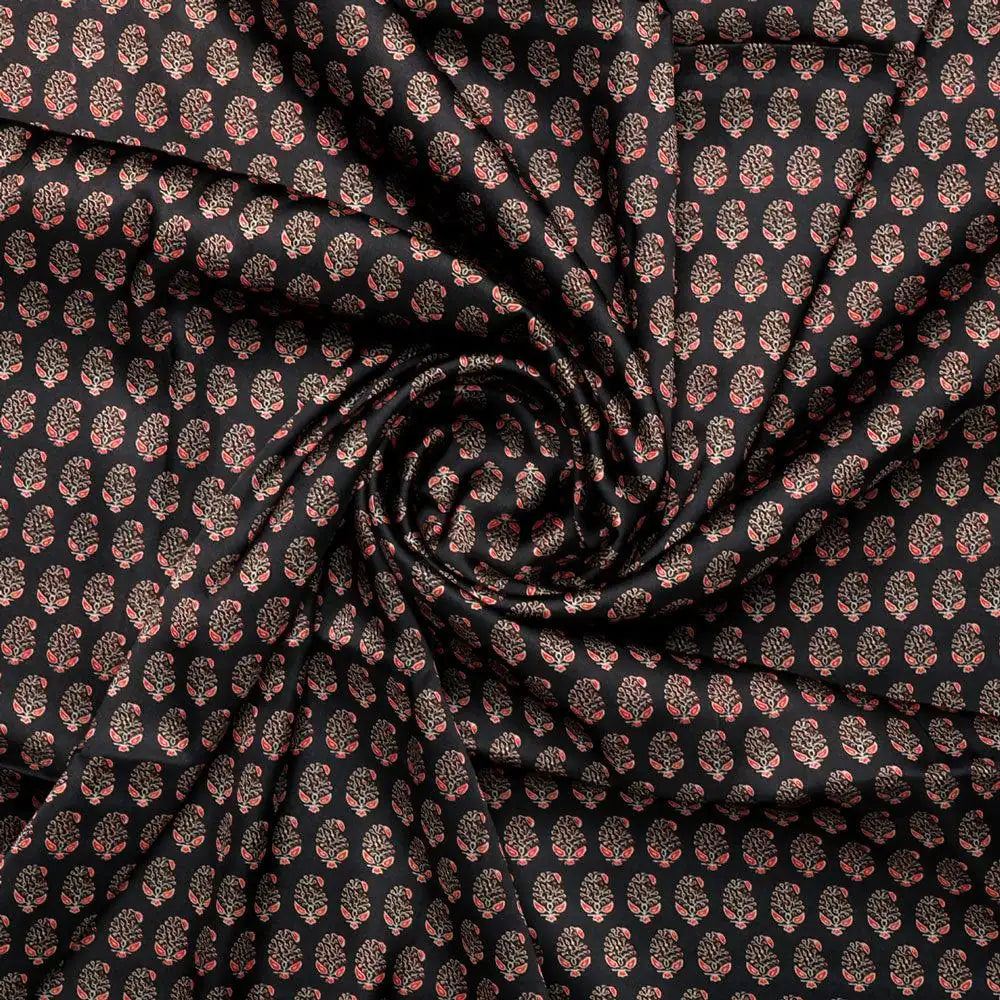 Tiny Small Mango Leaves Decorative Digital Printed Fabric - Japan Satin – js 0 ma0428 110 tiny small mango leaves decorative digital printed fabric japan satin 1
