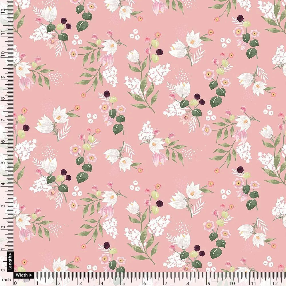 Ditsy Print On Peach Digital Printed Fabric – js 0 ma04390 110 ditsy print on peach digital printed fabric 4