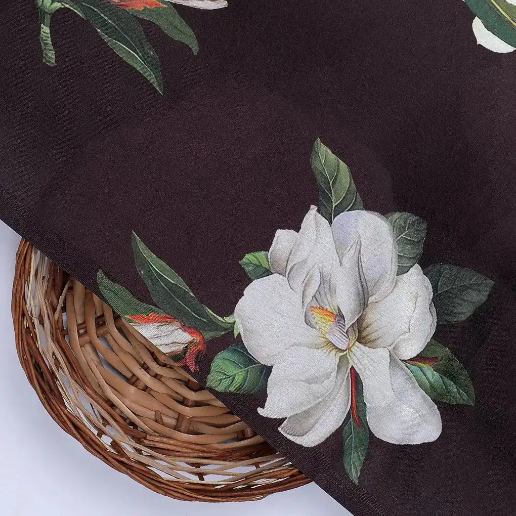 Big White Flower Repeat Digital Printed Fabric - Japan Satin – js 0 ma05154 110 big white flower repeat digital printed fabric japan satin 2