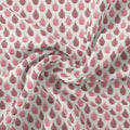 Lovely Pink And Brown Hand Block Leaves Digital Printed Fabric – js 0 ma0586 110 lovely pink and brown hand block leaves digital printed fabric 1