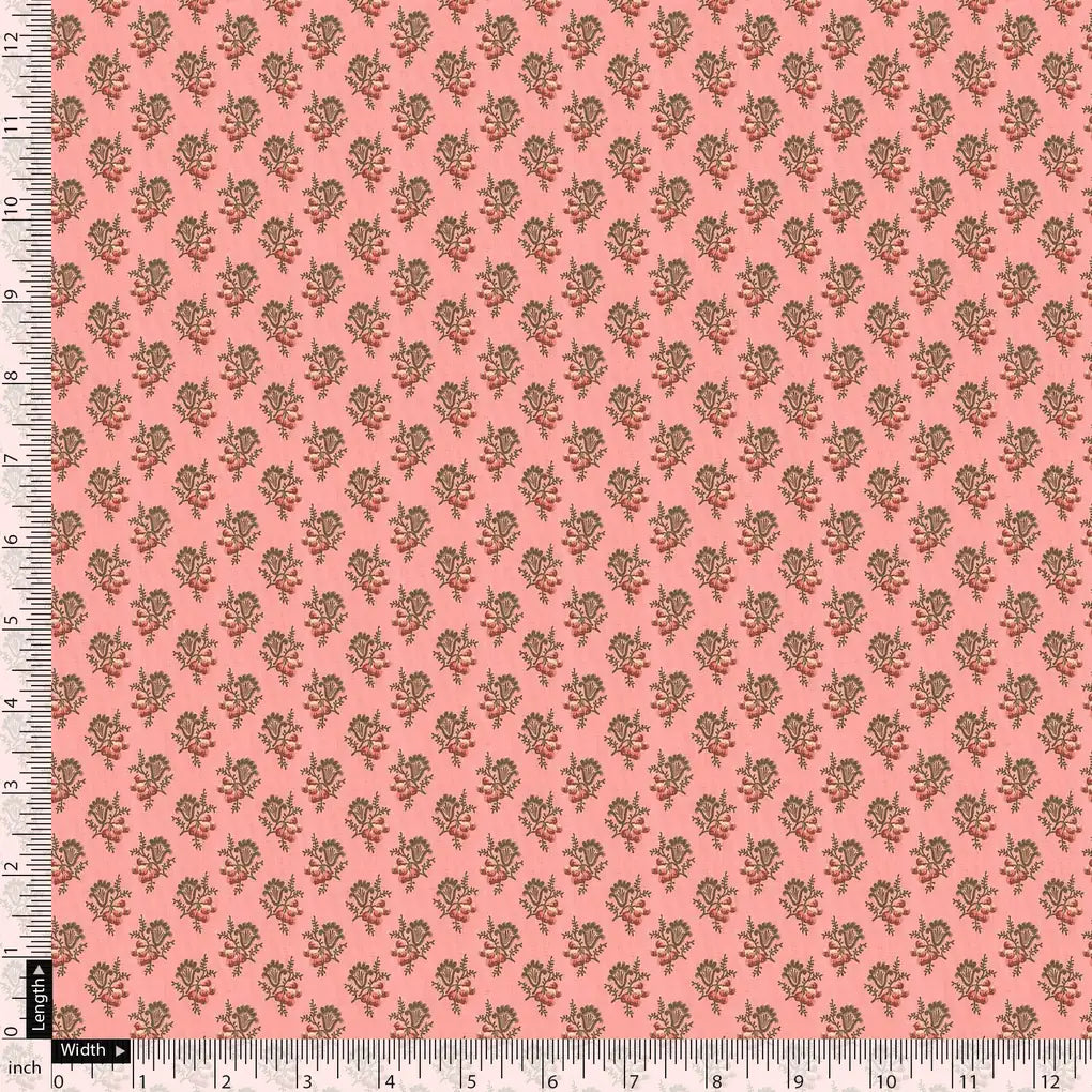 Cool Summer Simple Pink Flower With Leaves Digital Printed Fabric – js 0 ma0616 110 cool summer simple pink flower with leaves digital printed fabric 5